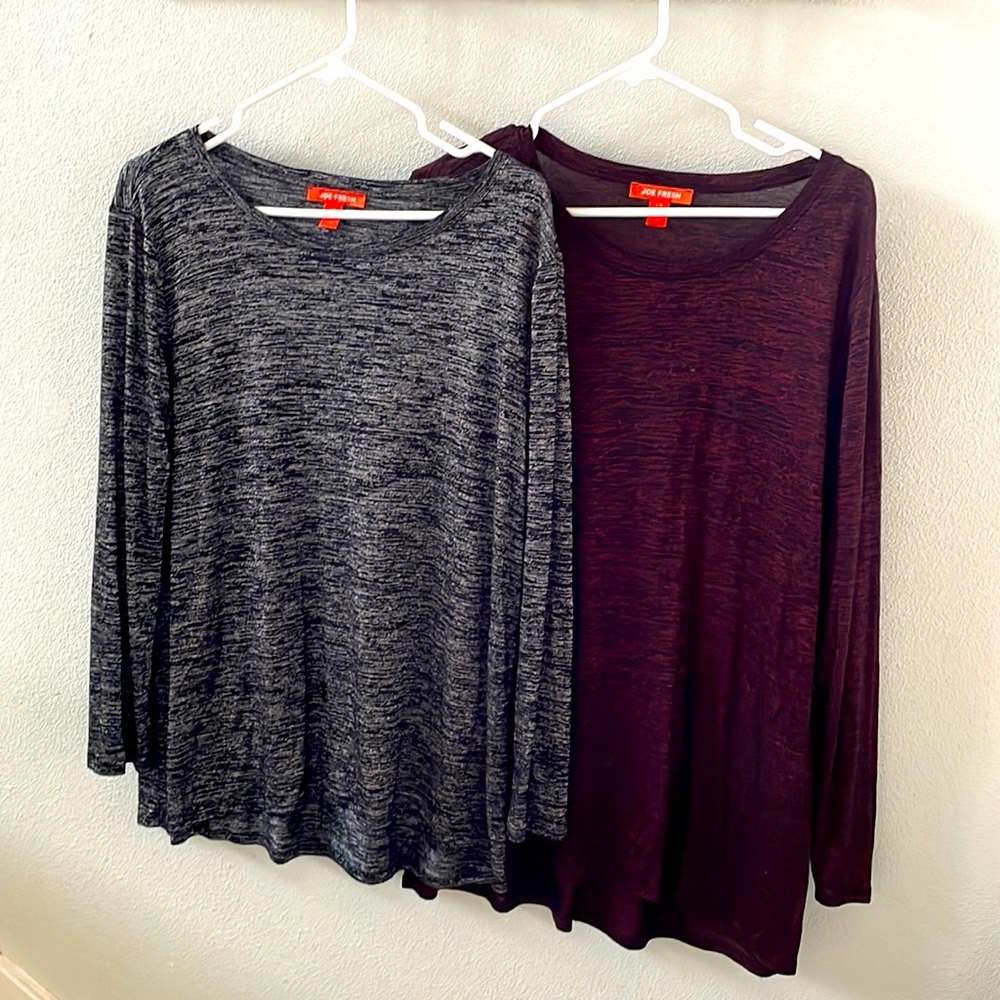 Duo long sleeve tops